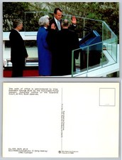1981 George H.W. Bush Vice President Oath of Office Postcard Barbara Reagan