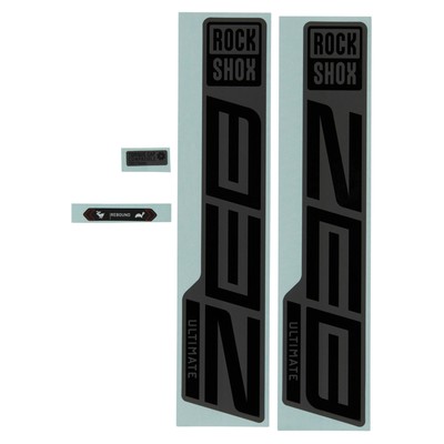 Rockshox Fork Decal Kit Zeb Ultimate 27/29 (2021) Gloss Black/Matte Grey