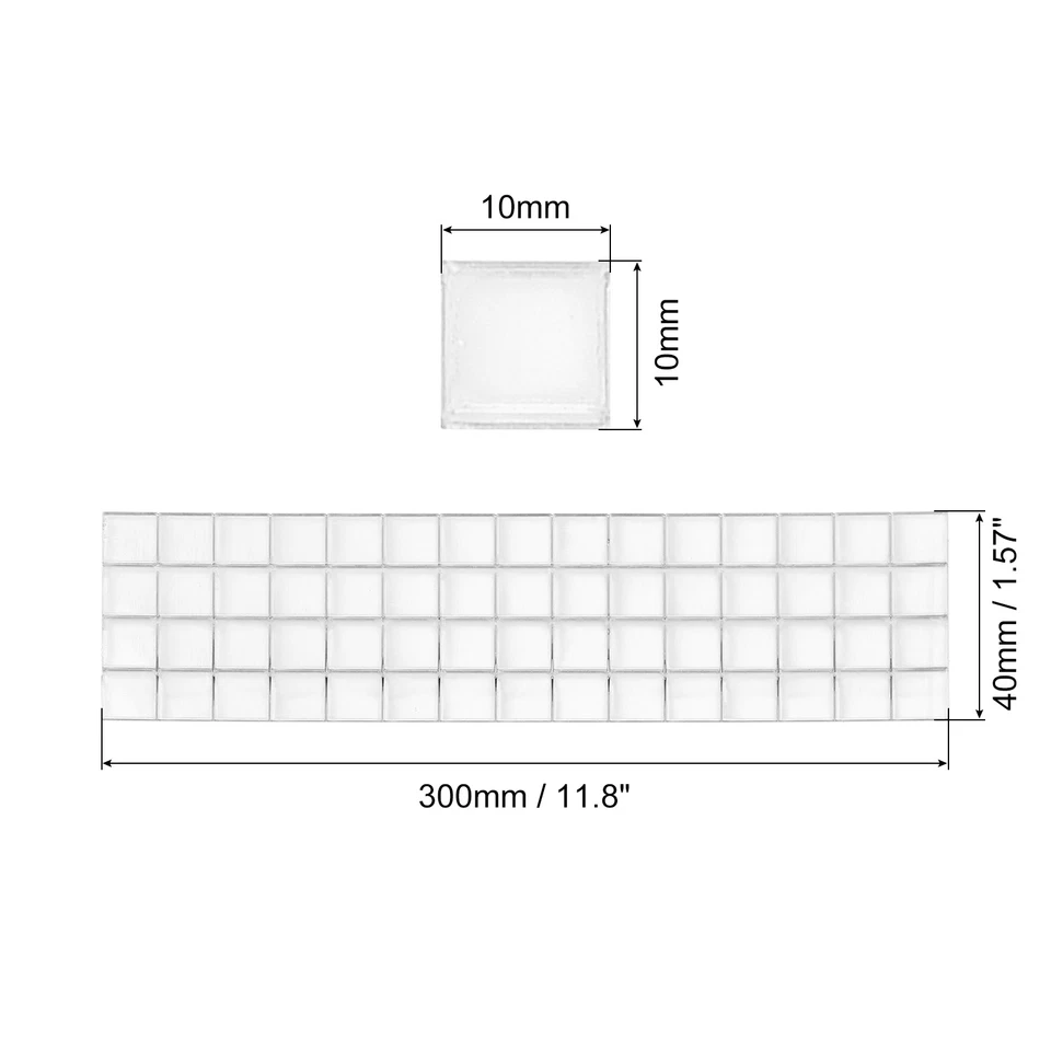 600Pcs 10 x 10mm Self-Adhesive Disco Tiles Mosaic Mirror Tiles, Silver - Image 2 of 4