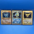 Pokémon TCG LOT Zapdos Base Set 16/102 Holo - Machamp Holo - Gyarados Base Halo