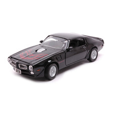 MOTOR MAX, PONTIAC Firebird Trans AM 1973 Noir, échelle 1/24, MMX73243NOIR