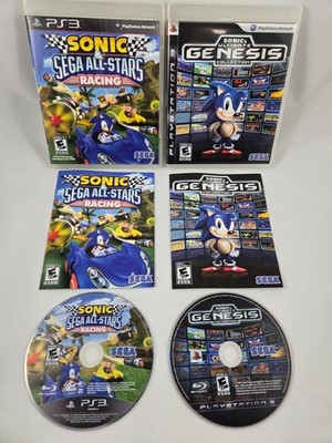 Sonic & Sega All-Stars Racing + Sonic's Ultimate Genesis Collection CIB Sony PS3