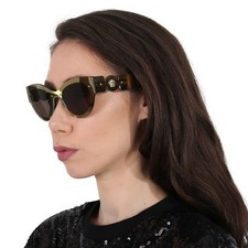 Versace Brown Cat Eye Ladies Sunglasses VE2234 1002/3 53 VE2234 1002/3 53