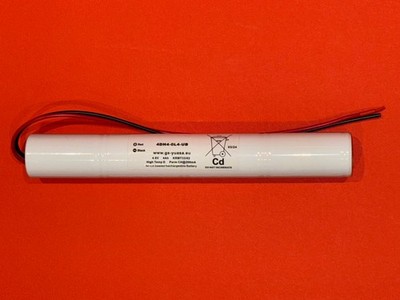 Yuasa 4DH4-0L4 - 4 Zellen 4,8V 4AH NiCd D Cell Stick Akku mit 300mm Leitungen