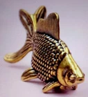 Brass FISH miniature Sweet Collectable Ornament 2x3.9cm nice Item