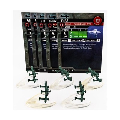 WotC Axis & Allies Condition Zebra Fi 167 (C) x5 NM