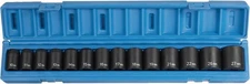 Grey Pneumatic 1412M 1/2" Drive 14 Piece Metric Impact Socket Set w/ Case