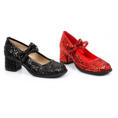 Ellie Girls Glitter Mary Jane Heels 1.75'' 175 Harmony Blkg Shoes