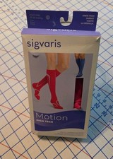 Sigvaris Motion 412 High Tech Knee High Compression Socks - 20-30 mmHg Pink Rose