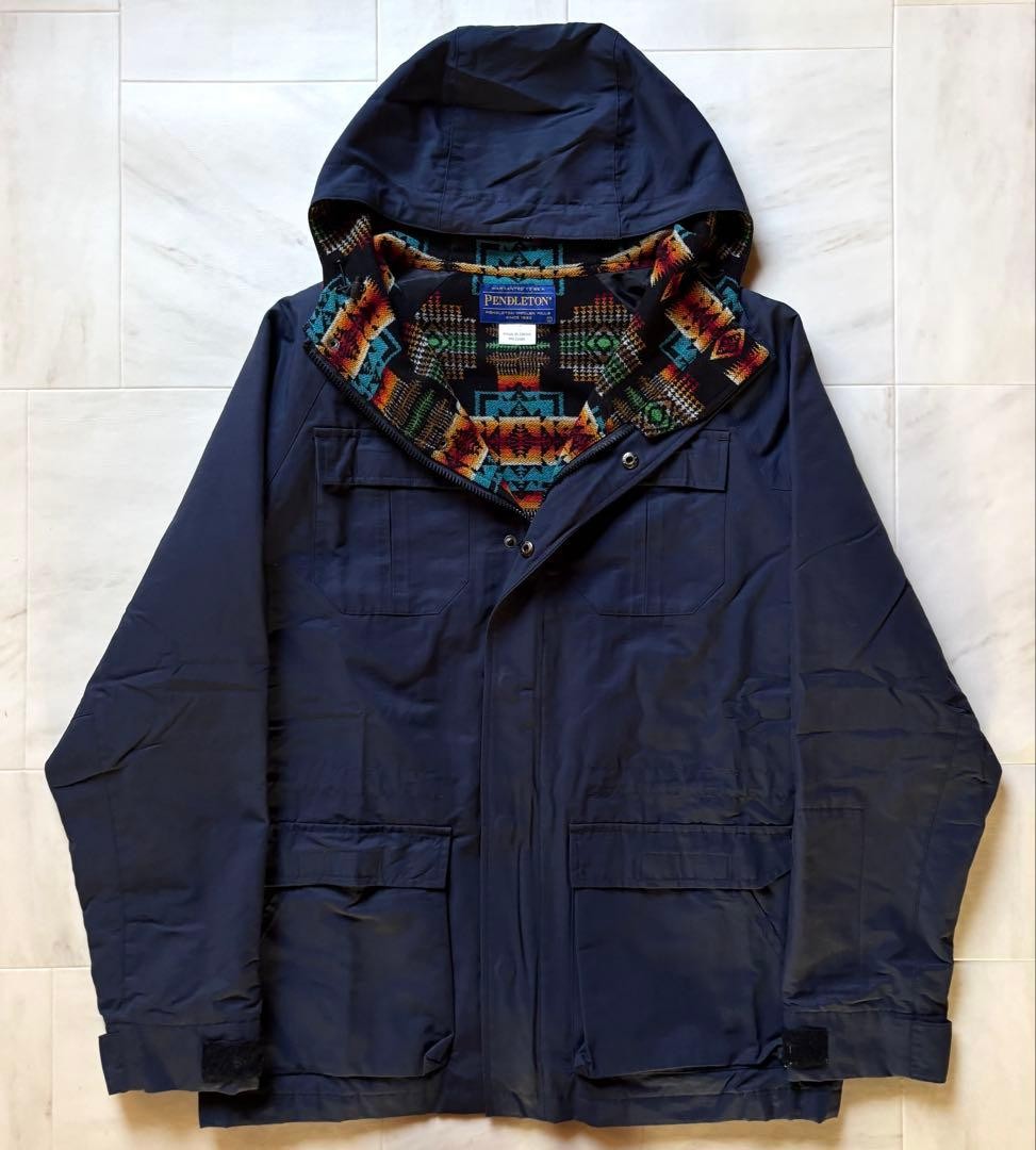 Sofnet Pendleton Mountain Parka Navy L Size -Coll… - image 7