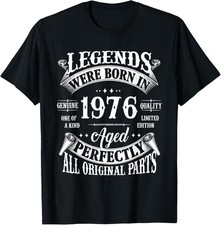 50th Birthday Shirt Vintage Born In 1976 50 Years Old B-day T-Shirt