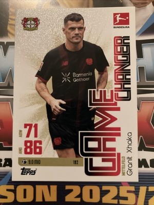 Match Attax Bundesliga 25/26 Game Changer 192 Granit Xhaka Bayer 04 Leverkusen