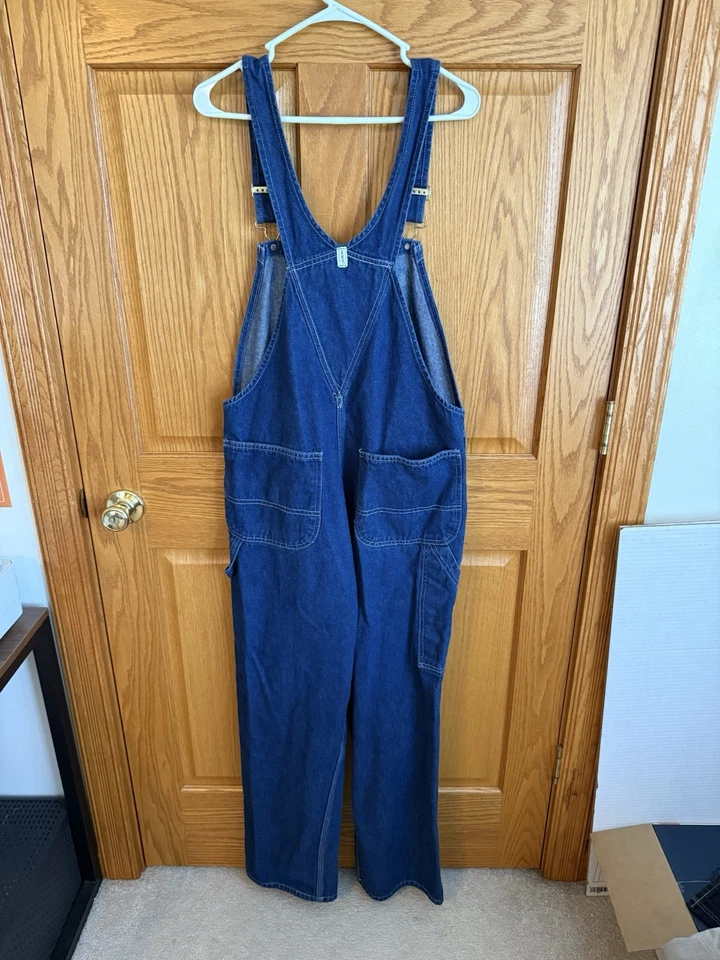 Mono con tirantes Key para hombre 36x32 lavado oscuro granja rancho construcción trabajo ropa país Foto 4 de 4