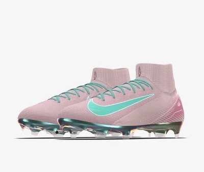 Nike Mercurial Superfly 10 elite Football Cleats custom  cotton candy color 