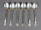 J. Tostrup Bridal Crown Spoons x 6. Norway. Silver plated. Victoria Vintage 7.5"