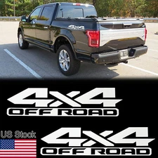 For Ford F-150 F-250 Super Duty 4x4 OFF ROAD Decals Rear Trunk Side Stickers 2x