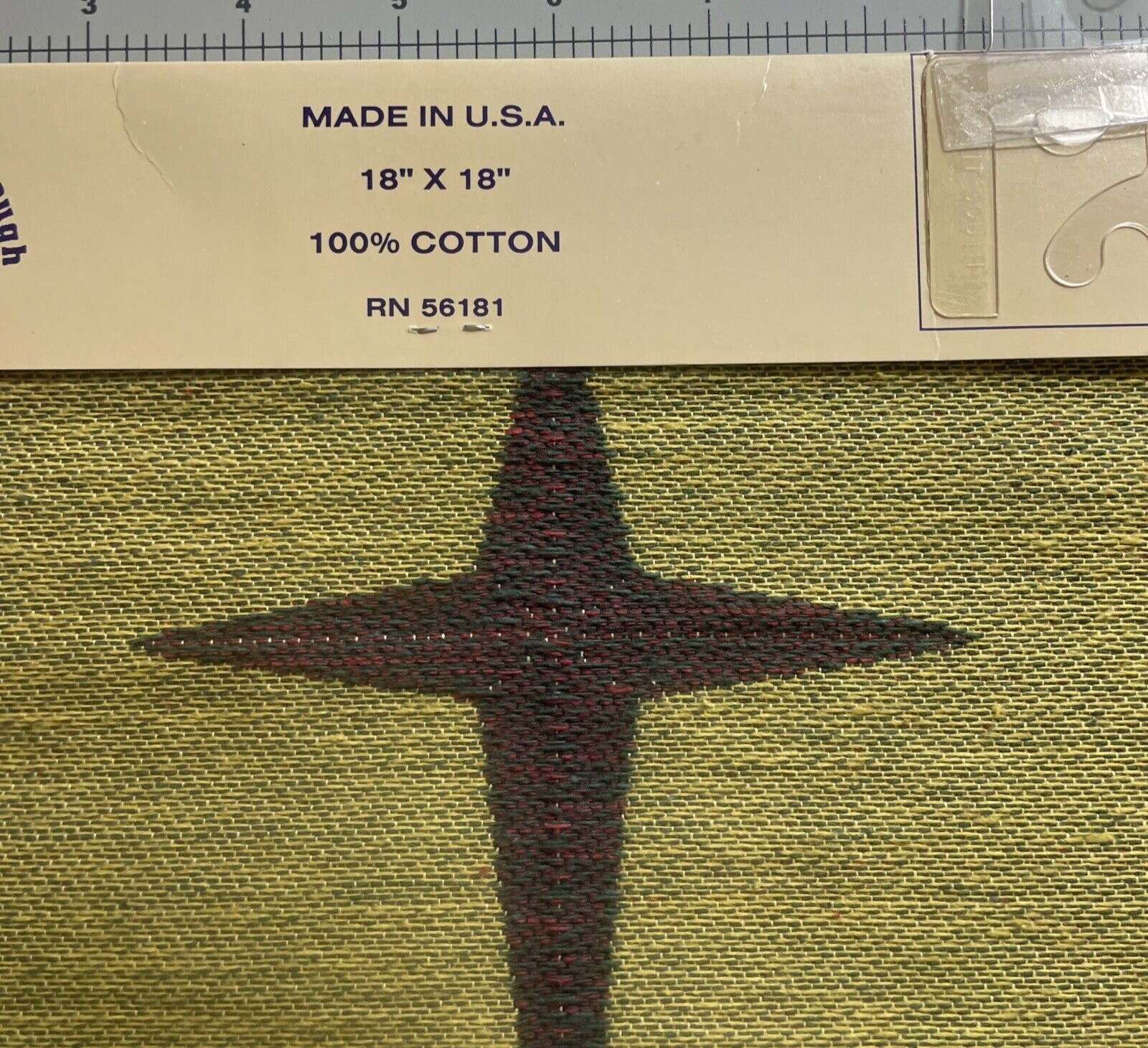 NOS Olde Greensborough Craft Co. Tapestry Panel  Wisemen Christmas Star 18”x 18”