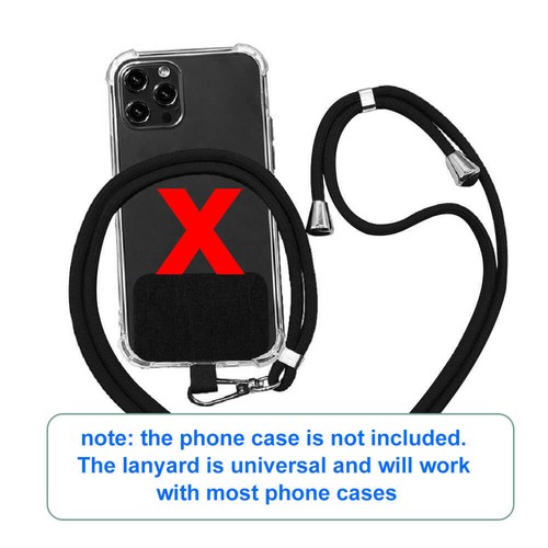 Universal Phone Lanyard Cord Adjustable Nylon Neck Strap - Picture 2 of 5