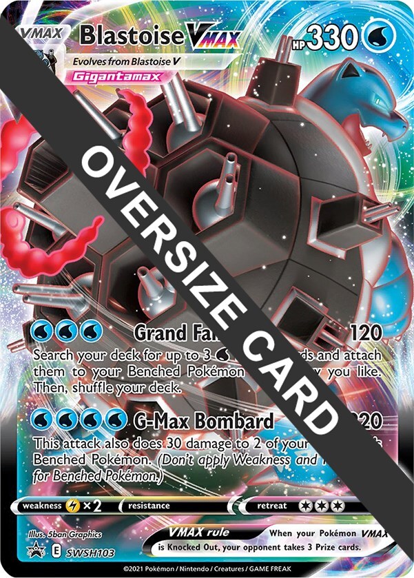 Blastoise VMAX SWSH103 Jumbo Cards - 1 of 1
