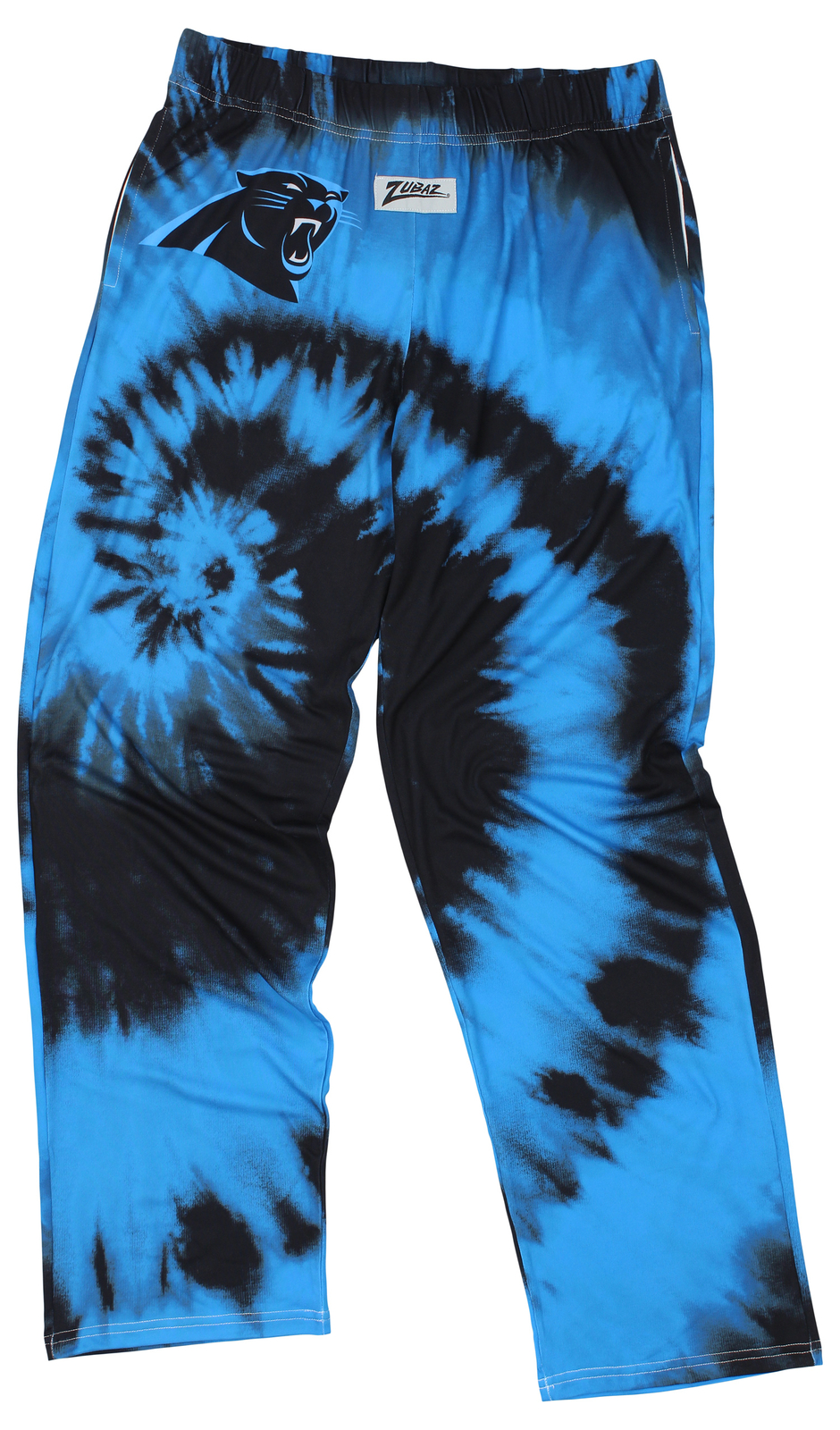 Брюки для отдыха Zubaz Carolina Panthers мужские NFL Tie Dye Team Colors, синие