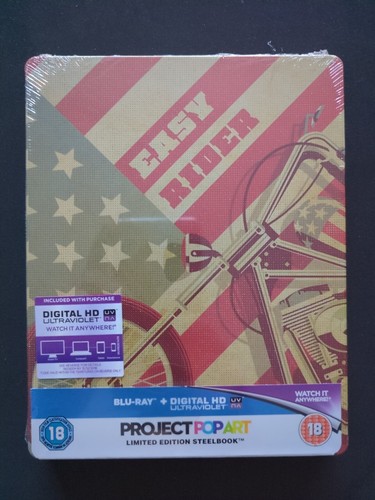 EASY RIDER Project Pop Art Steelbook BLU-RAY Only 2000 Copies NEW And SEALED - 第 1/2 張圖片