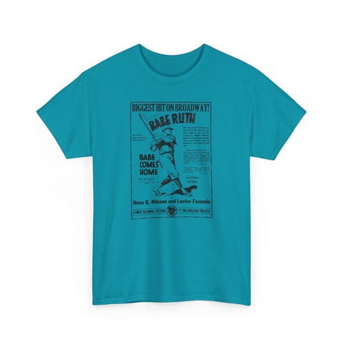 Vintage Babe Comes Home 1927 American Silent Sports Comedy Film 100% Cotton Tee - Picture 36 of 53