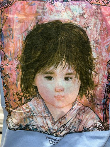 Edna Hibel Studio Artist Signed Guatemalan Girl 2006 Autographed T-Shirt Large - Picture 6 of 11