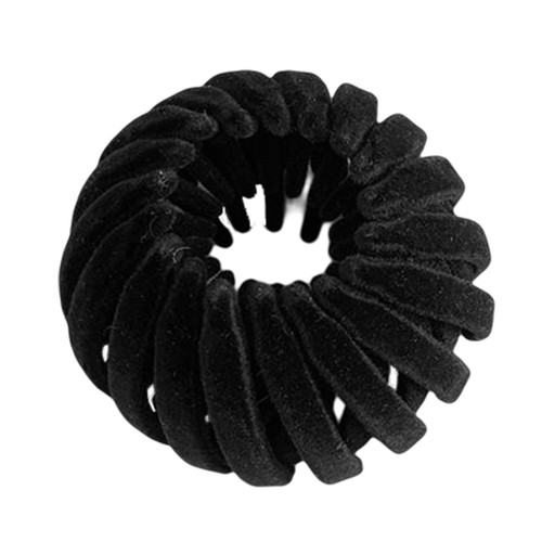 Hair Clips Bird Nest Velvet Three Rows of Teeth Styling Ponytail Headpiece