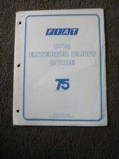 Fiat 124 Spider Coupe X19 128 Sedan Wagon Coupe Exterior Parts Guide From 1974