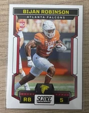 2023 Score #315 Bijan Robinson RC Rookie Falcons