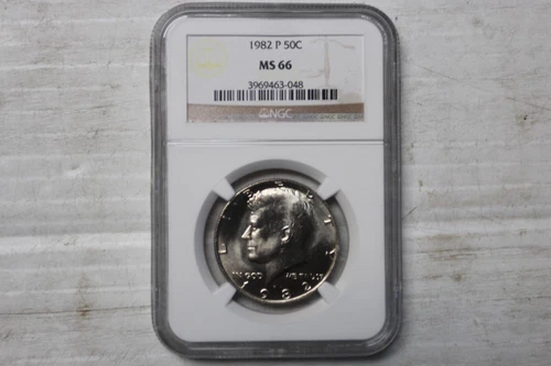 1982 P KENNEDY HALF DOLLAR NGC MS-66 - UNCIRCULATED -