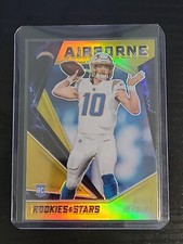 2020 Rookies & Stars Airborne #AB22 Justin Herbert Gold /10 SP RARE Rookie RC