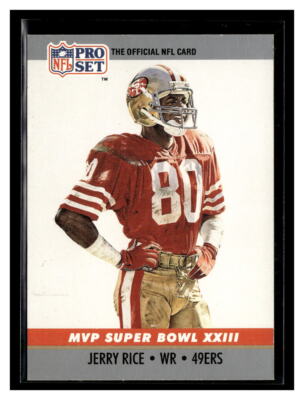 1990 Pro Set #23 Jerry Rice Super Bowl MVP Collectibles | eBay