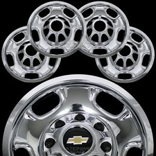 4 Chevy Silverado 2500 3500 Hd 17 8 Lug Chrome Wheel Skins Rim Covers Hub Caps