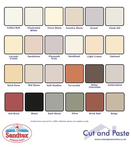 Sandtex Paint Chart