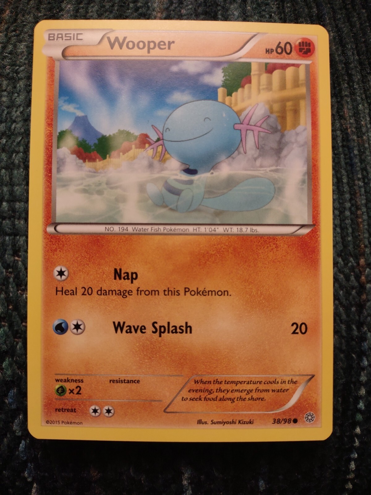 Pokemon TCG - Wooper 38/98 - Ancient Origins 2015