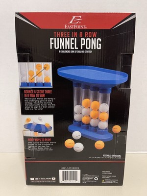 Three in A Row Funnel Pong Game With 16 Table Tennis Balls In 2 Teams (F & H)