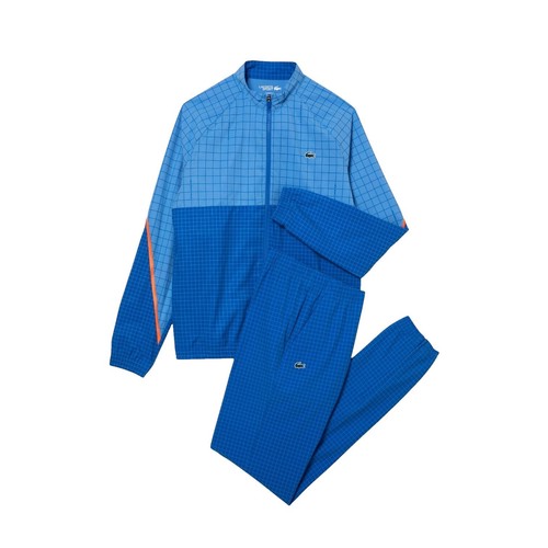 LACOSTE Men's Fashion WH7997 Blue Sports Jacket +Jogging Pants