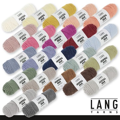 Lang Yarns 5 x 50 g Jawoll Silk Wolle Stricken Seide Superwash 22 Farben