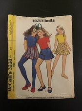 McCalls Sewing Pattern Girls Top Skirt Pantskirt Child Size 12 Precut 3208