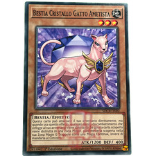 Yu-Gi-Oh ITA Comune 1ed Sdcb-it002 per deck Bestia Cristallo Gatto Ametista
