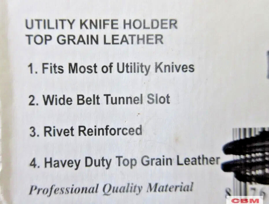 PRIMAX Leather Utility Knife Pouch Top Grain Belt Cut H125