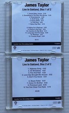 JAMES TAYLOR Live In Oakland 1972 US Warner Bros In-House PROMO 2xCD CAROLE KING