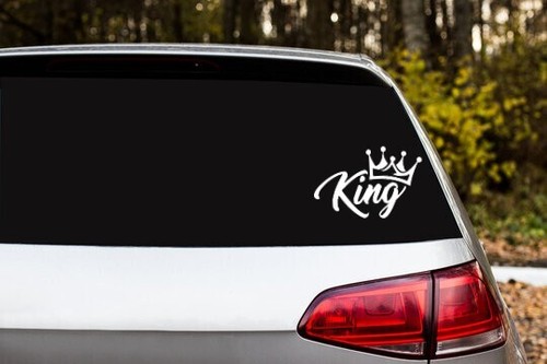 King Crown Car Window Decal Truck Graphic Bumper Sticker - Picture 6 of 9