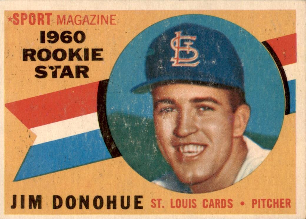 1960 Topps #124 Jim Donohue RC St Louis Cardinals VG Vintage Baseball Card