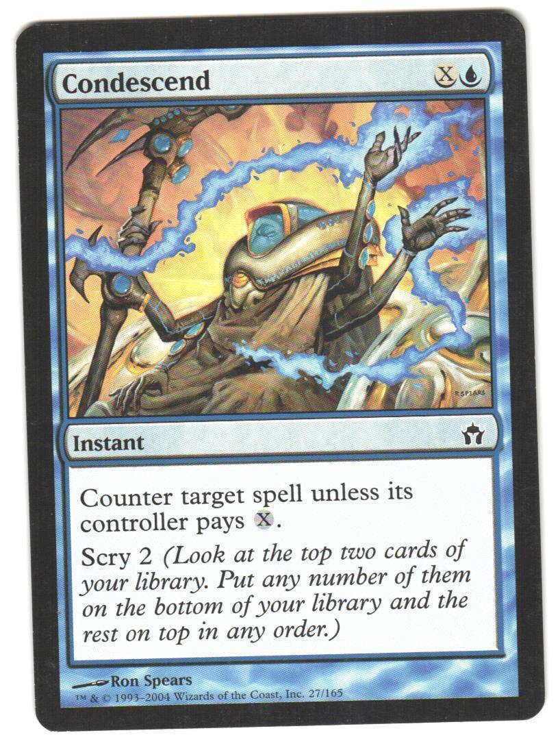 Magic_the_gathering Fifth Dawn Condescend #27 2004,MTG,LP Common