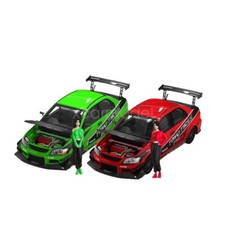 Modellino auto TM 1:64 Lancer Evolution EVO 9 IX sportivo metallo pressofuso