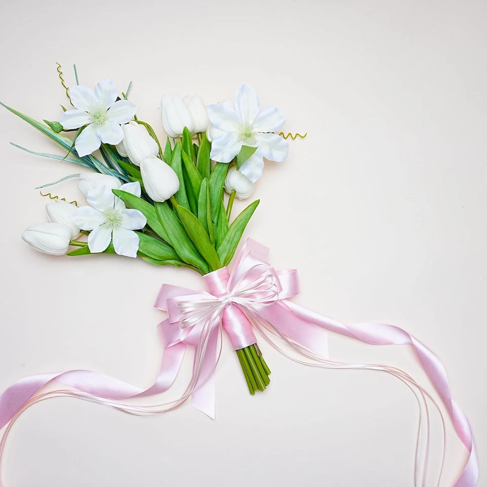 Light Pink Satin Ribbon 1/8 Inch 100 Yards Thin Luxury Double Faced Pink Silk Ri - Image 2 of 4