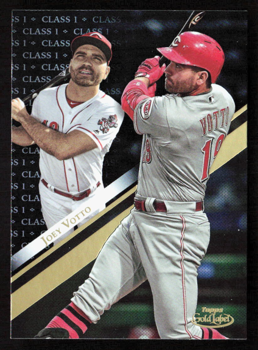 2019 Topps Gold Label Joey Votto Class 1 Black #16 Cincinnati Reds