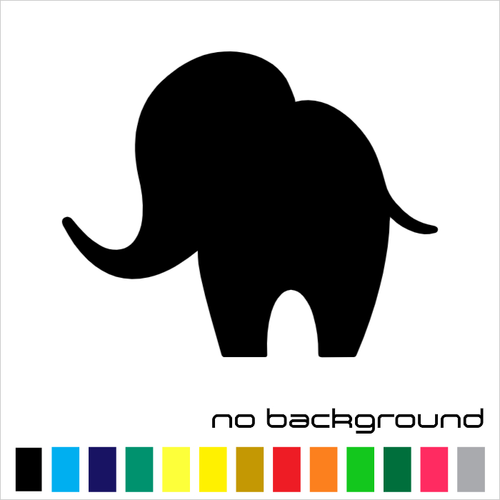 Elephant Sticker Vinyl Decal - Zoo Love Cute Baby Animal Wall Car Truck Window - Picture 3 of 17